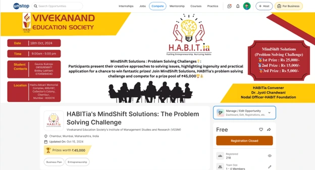Mindshift Solution Competition
